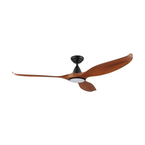 NOOSA 60 Teak ceiling fan & light