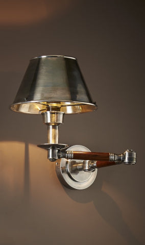 Benton Swing Arm Sconce Antique Silver