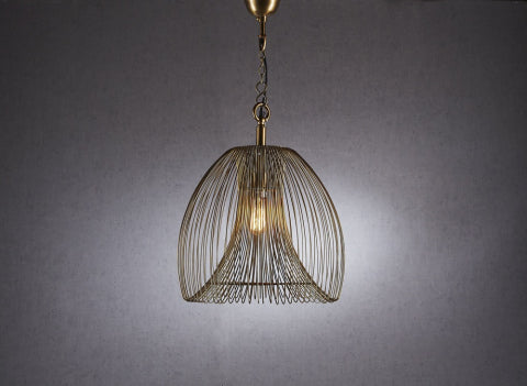 Baker Large Pendant Lamp in Gold