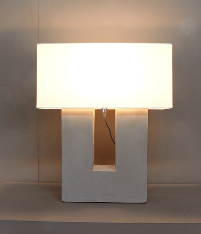 Concrete table lamp