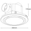 Gyro Round Bathroom Exhaust Fan