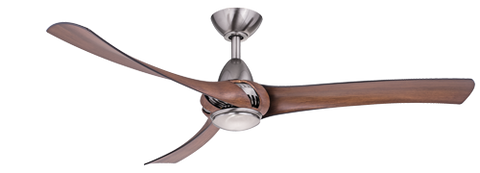 52" Arumi in Pewter with Koa blades & LED light