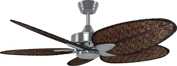 52" Tropical Windpointe in Brushed Nickel with Matte White blades