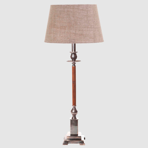 Canterbury Table Lamp Antique silver