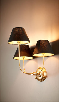 Trilogy 3 Arms Wall Lamp Base in Brass