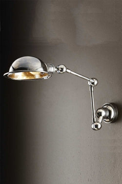 Lincoln Swing Arm Sconce Silver
