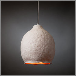 TEXTURED PORCELAIN PENDANT LIGHT D26H29