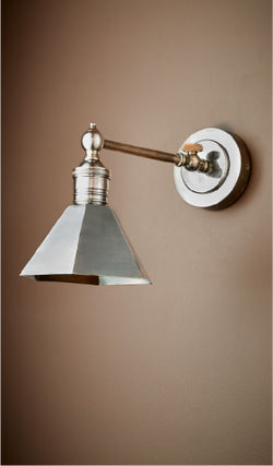 Copy of Mayfair Sconce W/Shade Antique Silver