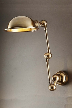 Lincoln Swing Arm Sconce A/Brass