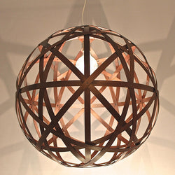 Timber Round Walnut Pendant Bali Ball 750R