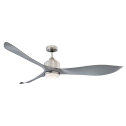 EAGLE XL  CEILING FAN BRUSHED CHROME 66" WITH LIGHT