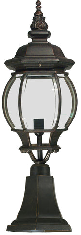 Flinder Antique Bronze Medium Pillar Mount
