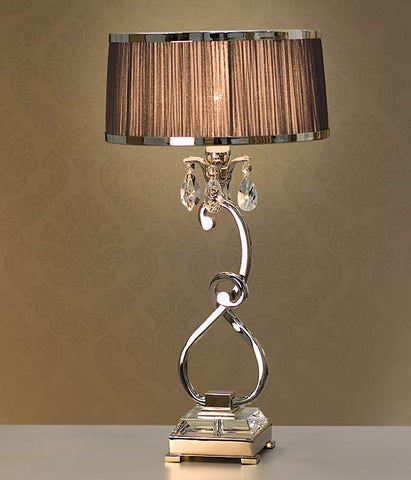 Luxuria 1 light table lamp – auburgine