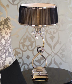 Luxuria 1 light table lamp – black