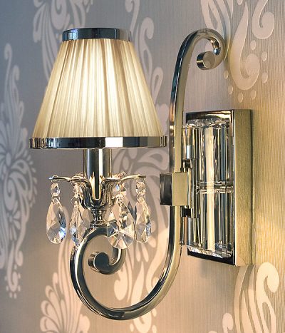 Luxuria 1 light wall lamp taup