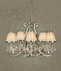Luxuria 5 light chandelier