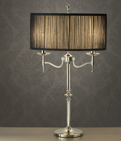 Stanford 2 light table lamp -Black