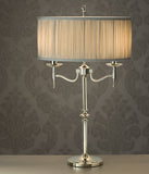 Stanford 2 light table lamp -taupe