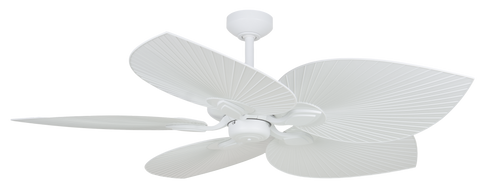 54″ Tropicana Ceiling Fan in Matte White