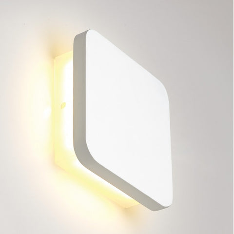 LED Square Plaster Wall Light