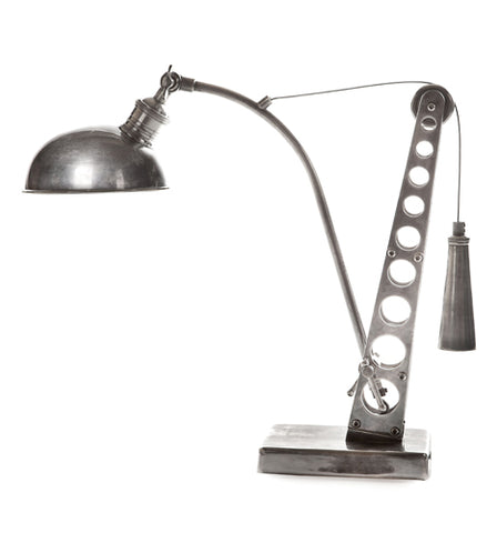 Bolton Desk Lamp Antique Silver