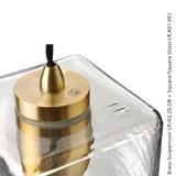 PARLOUR BRASS SQUARE/SQUARE GLASS