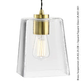 PARLOUR BRASS SQUARE/SQUARE GLASS
