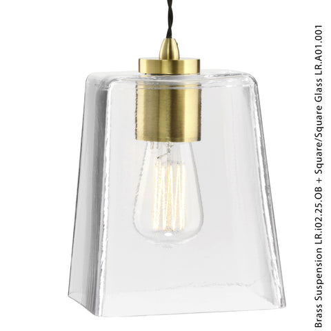 PARLOUR BRASS SQUARE/SQUARE GLASS