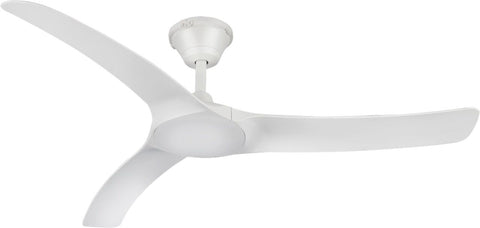 Aqua 52" White  IP66 Outdoor 3 Blade DC Ceiling Fan